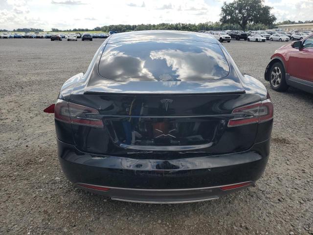 5YJSA1H19EFP56752 - 2014 TESLA MODEL S Черный фото 6