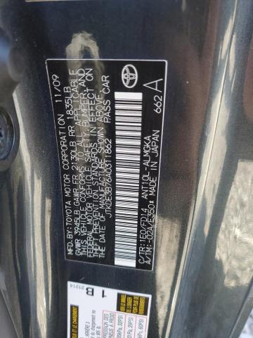 JTKDE3B76A0311862 - 2010 TOYOTA SCION TC ლურჯი ფოტო 10