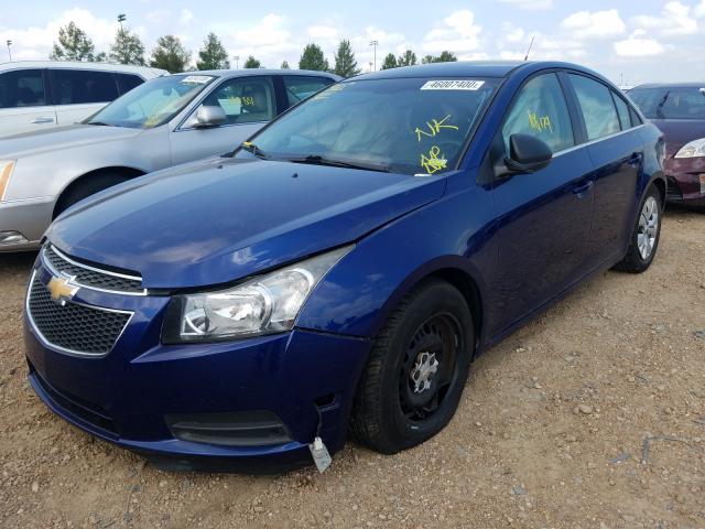 1G1PC5SH7C7383123 - 2012 CHEVROLET CRUZE LS BLUE photo 2