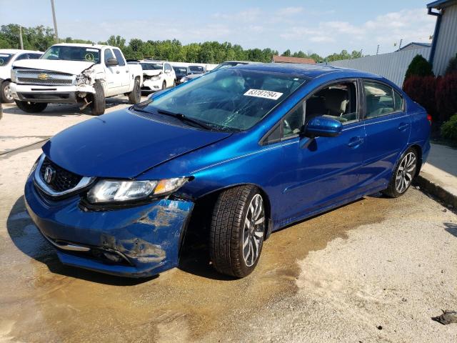 19XFB2F95EE056780 - 2014 HONDA CIVIC EXL ლურჯი ფოტო 1