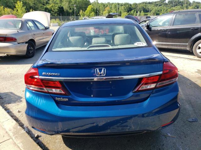 19XFB2F95EE056780 - 2014 HONDA CIVIC EXL ლურჯი ფოტო 6