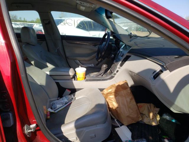 1G6DJ5EV8A0122187 - 2010 CADILLAC CTS PERFORMANCE COLLECTION Красный фото 5