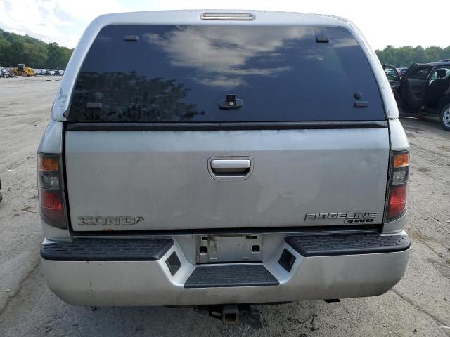 2HJYK16487H549640 - 2007 HONDA RIDGELINE RTS SILVER photo 6