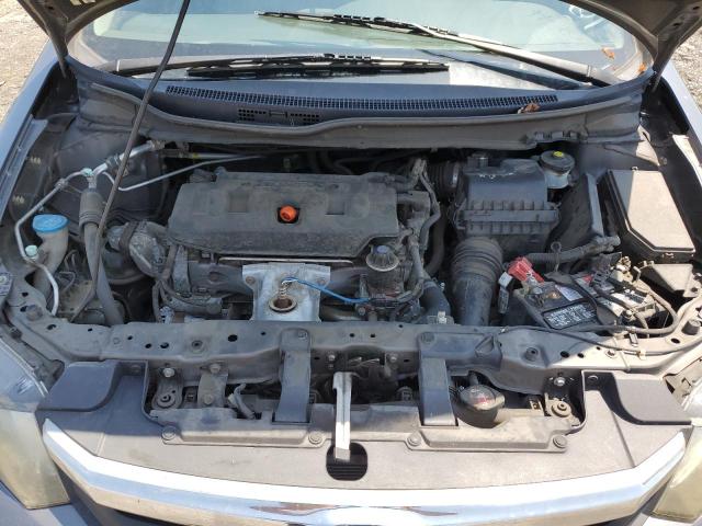 19XFB2F5XCE383976 - 2012 HONDA CIVIC LX GRAY photo 11