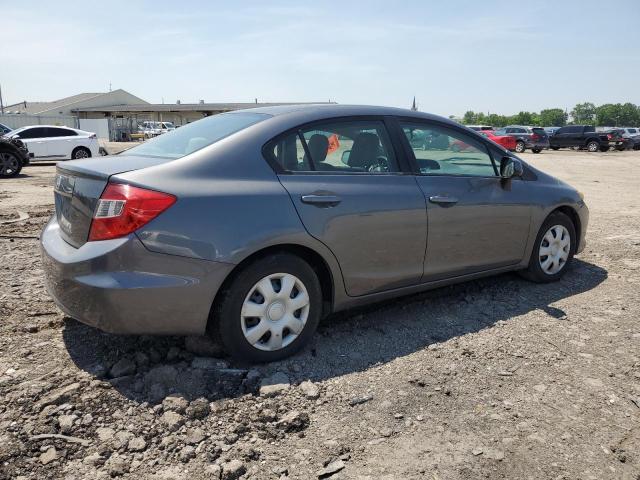 19XFB2F5XCE383976 - 2012 HONDA CIVIC LX GRAY photo 3