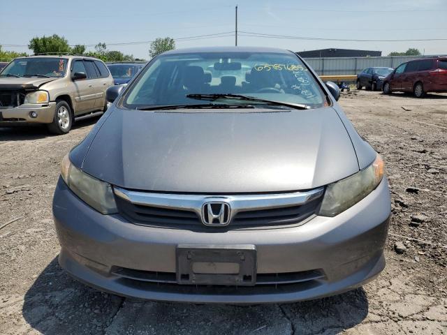 19XFB2F5XCE383976 - 2012 HONDA CIVIC LX GRAY photo 5
