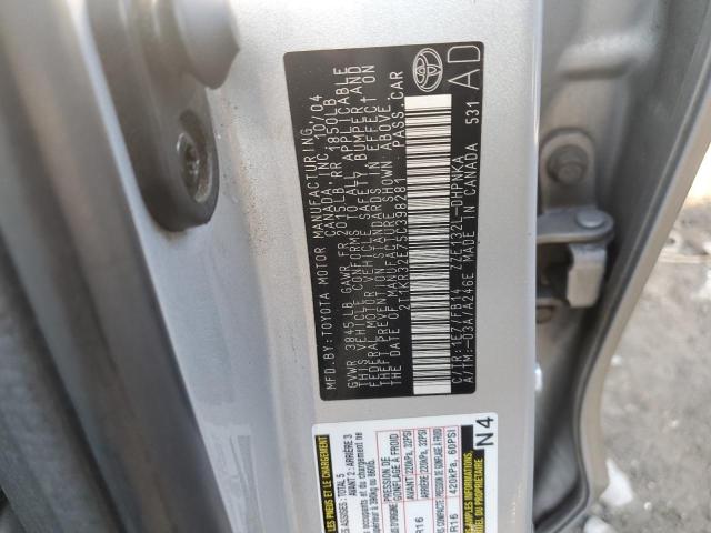 2T1KR32E75C398281 - 2005 TOYOTA COROLLA MA XR SILVER photo 12