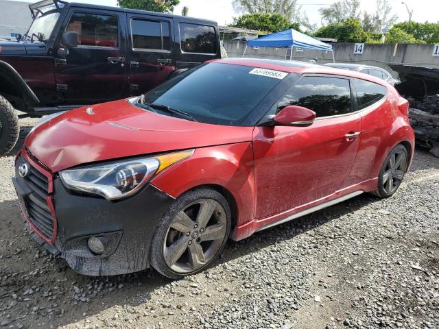 KMHTC6AE0FU243841 - 2015 HYUNDAI VELOSTER TURBO RED photo 1