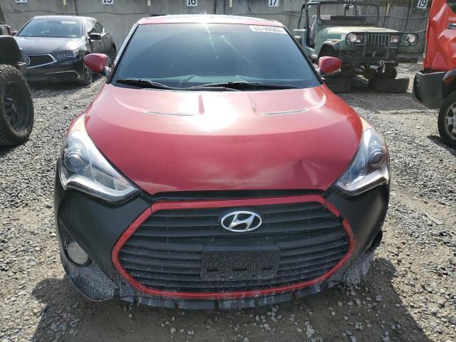 KMHTC6AE0FU243841 - 2015 HYUNDAI VELOSTER TURBO RED photo 5