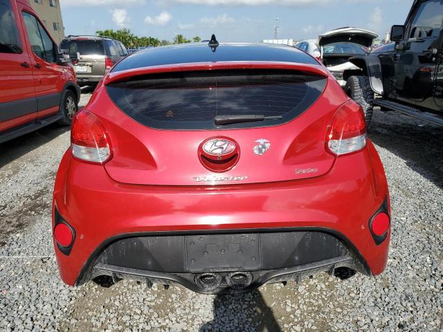 KMHTC6AE0FU243841 - 2015 HYUNDAI VELOSTER TURBO RED photo 6