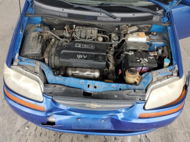 KL1TD52685B328527 - 2005 CHEVROLET AVEO BASE BLUE photo 11
