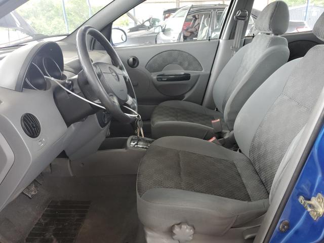 KL1TD52685B328527 - 2005 CHEVROLET AVEO BASE BLUE photo 7
