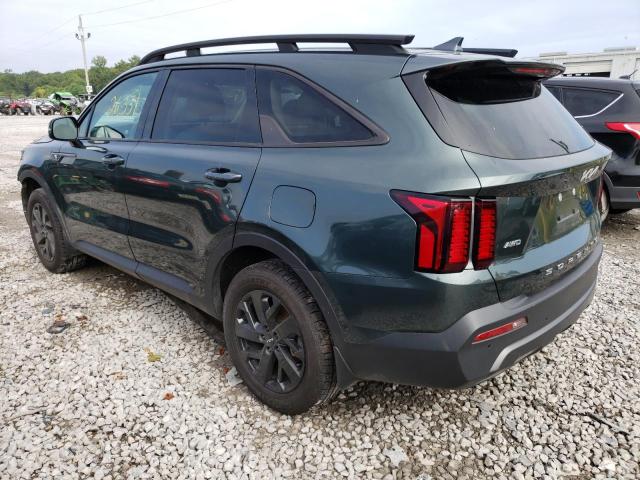 5XYRLDLC5NG085978 - 2022 KIA SORENTO S GREEN photo 2