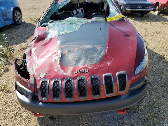 1C4PJMBS5HW525307 - 2017 JEEP CHEROKEE TRAILHAWK RED photo 12