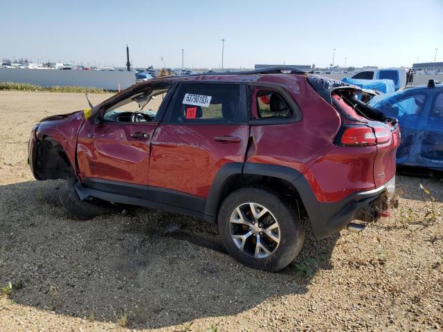 1C4PJMBS5HW525307 - 2017 JEEP CHEROKEE TRAILHAWK წითელი ფოტო 2