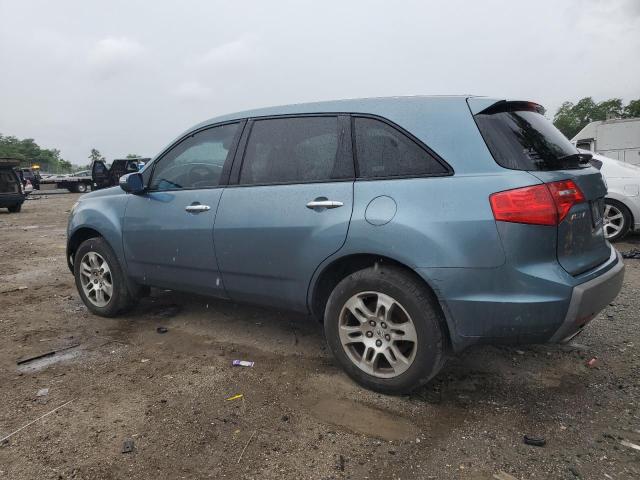 2HNYD28317H516398 - 2007 ACURA MDX TECHNOLOGY TEAL photo 2