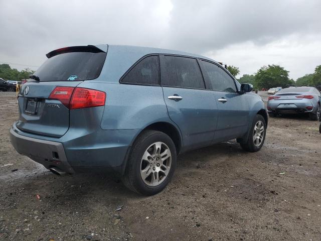 2HNYD28317H516398 - 2007 ACURA MDX TECHNOLOGY TEAL photo 3