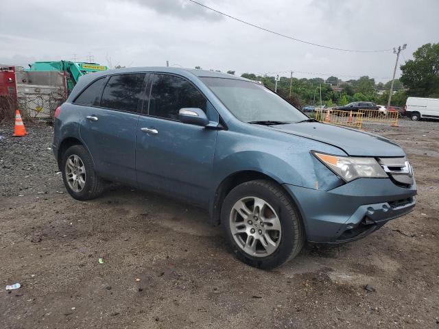 2HNYD28317H516398 - 2007 ACURA MDX TECHNOLOGY TEAL photo 4