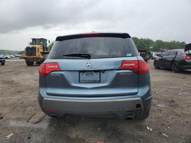 2HNYD28317H516398 - 2007 ACURA MDX TECHNOLOGY TEAL photo 6
