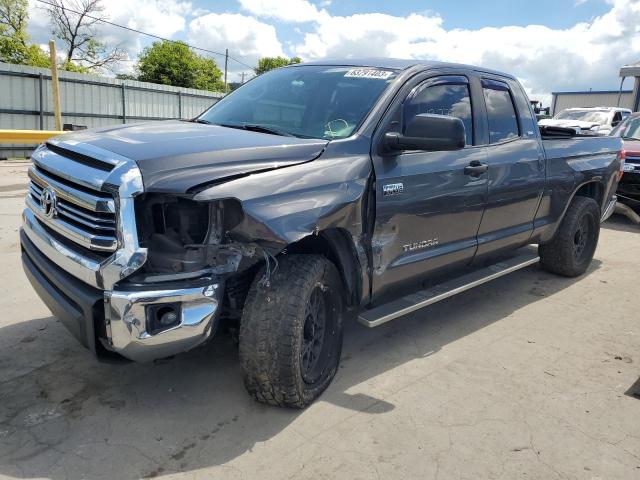 5TFRW5F17GX201656 - 2016 TOYOTA TUNDRA DOUBLE CAB SR/SR5 GRAY photo 1