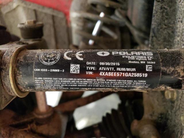 4XASEE571GA258519 - 2016 POLARIS SPORTSMAN 570 EPS 红色 照片 10