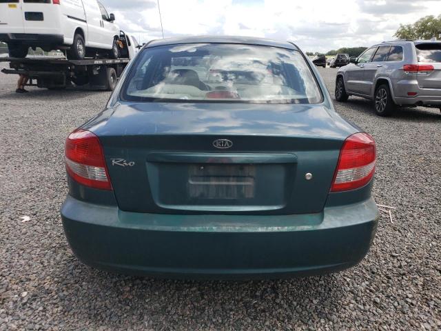 KNADC125X56356206 - 2005 KIA RIO TEAL photo 6