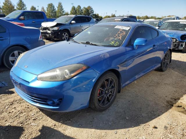 KMHHN66F47U262010 - 2007 HYUNDAI TIBURON GT BLUE photo 2