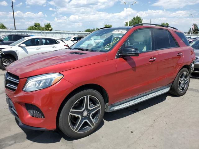 4JGDA5GB1GA666075 - 2016 MERCEDES-BENZ GLE 400 4MATIC RED photo 1