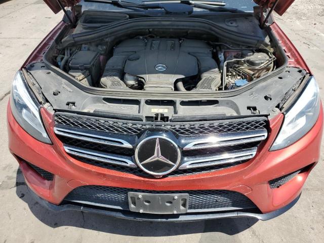 4JGDA5GB1GA666075 - 2016 MERCEDES-BENZ GLE 400 4MATIC RED photo 12