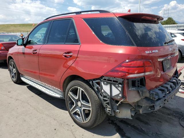 4JGDA5GB1GA666075 - 2016 MERCEDES-BENZ GLE 400 4MATIC RED photo 2