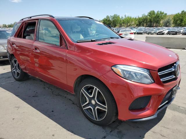 4JGDA5GB1GA666075 - 2016 MERCEDES-BENZ GLE 400 4MATIC RED photo 4