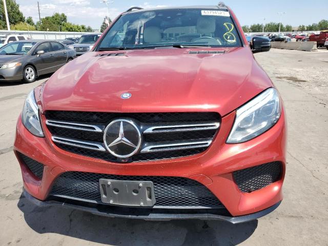 4JGDA5GB1GA666075 - 2016 MERCEDES-BENZ GLE 400 4MATIC RED photo 5