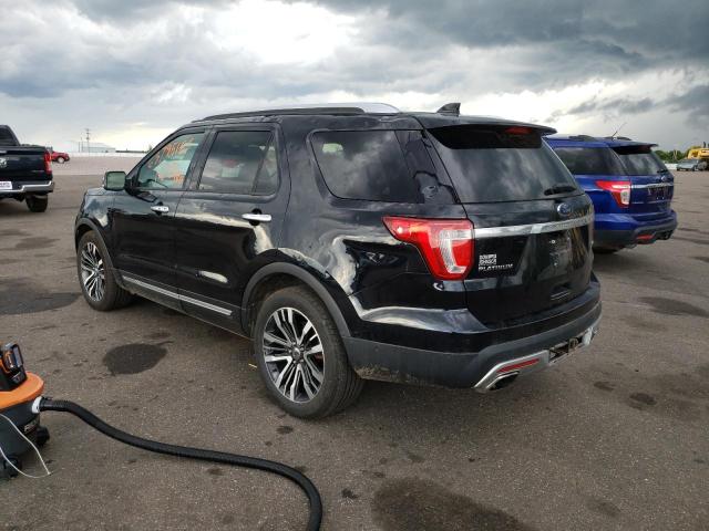 1FM5K8HT5GGB78948 - 2016 FORD EXPLORER PLATINUM BLACK photo 2