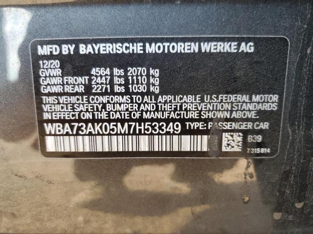 WBA73AK05M7H53349 - 2021 BMW 228XI Graphit Foto 12