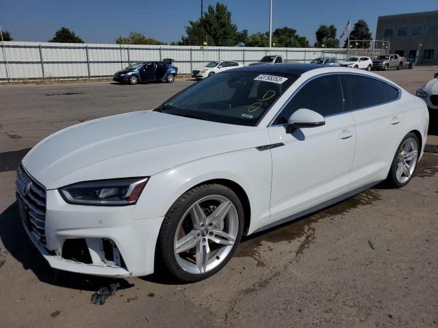 WAUENCF54KA015218 - 2019 AUDI A5 PREMIUM PLUS S-LINE WHITE photo 1