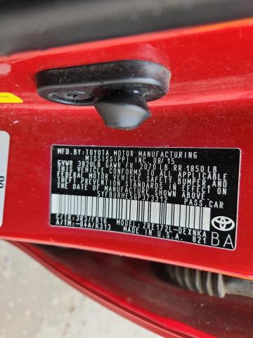 5YFBURHE5GP373312 - 2016 TOYOTA COROLLA L RED photo 13