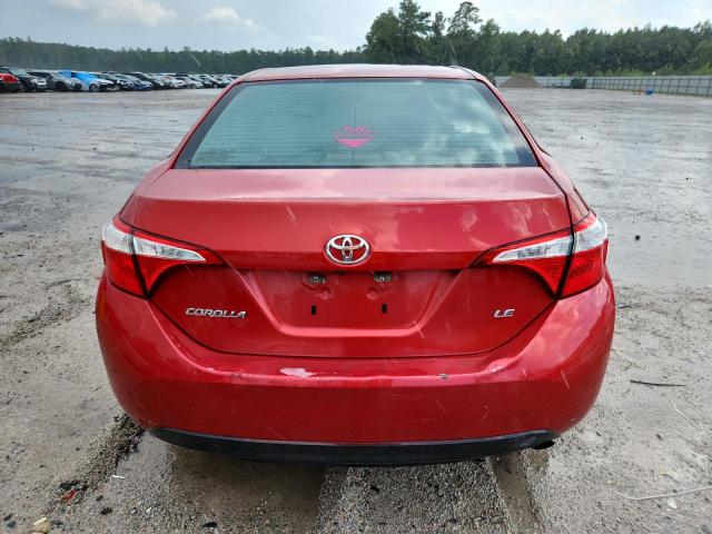 5YFBURHE5GP373312 - 2016 TOYOTA COROLLA L RED photo 6