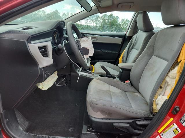 5YFBURHE5GP373312 - 2016 TOYOTA COROLLA L RED photo 7