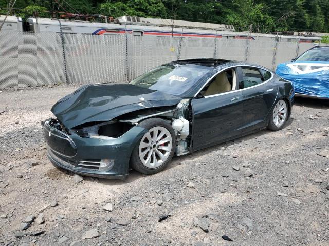 5YJSA1H11EFP43736 - 2014 TESLA MODEL S Yaşıl foto 1