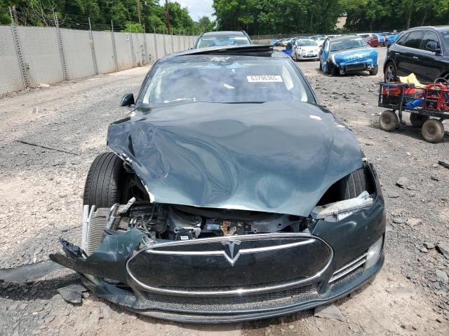 5YJSA1H11EFP43736 - 2014 TESLA MODEL S Yaşıl foto 5