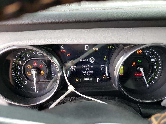 1C4JJXP64MW822677 - 2021 JEEP WRANGLER U SAHARA 4XE BLACK photo 9