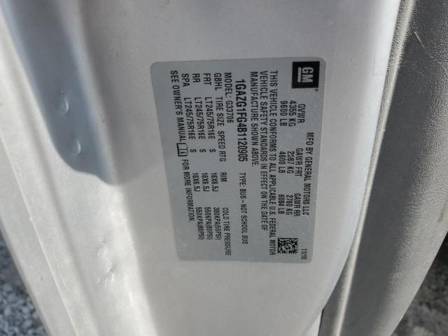 1GAZG1FG4B1120905 - 2011 CHEVROLET EXPRESS G3 LT ვერცხლისფერი ფოტო 13