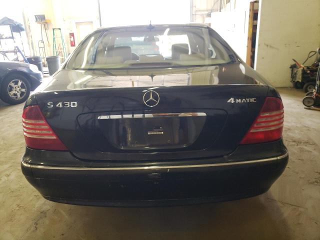 WDBNG83J76A472332 - 2006 MERCEDES-BENZ S 430 4MATIC BLACK photo 6