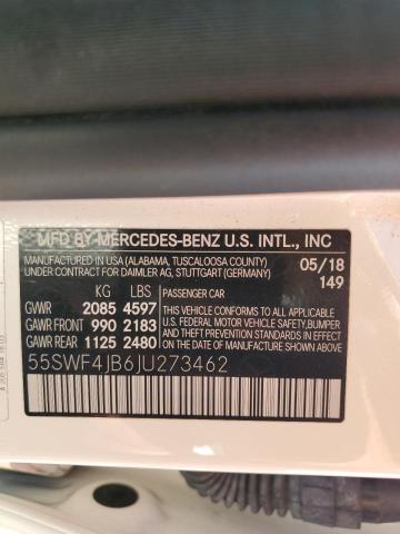 55SWF4JB6JU273462 - 2018 MERCEDES-BENZ C 300 白色 照片 13