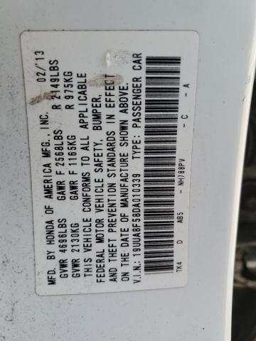 19UUA8F58DA010339 - 2013 ACURA TL TECH WHITE photo 12