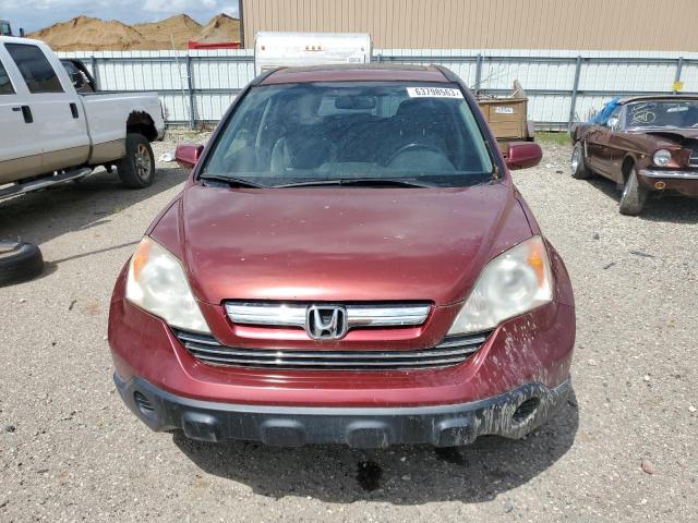 JHLRE48707C029768 - 2007 HONDA CR-V EXL BURGUNDY photo 5