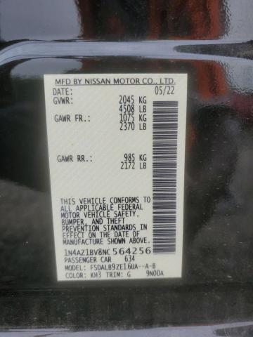 1N4AZ1BV8NC564256 - 2022 NISSAN LEAF S BLACK photo 13