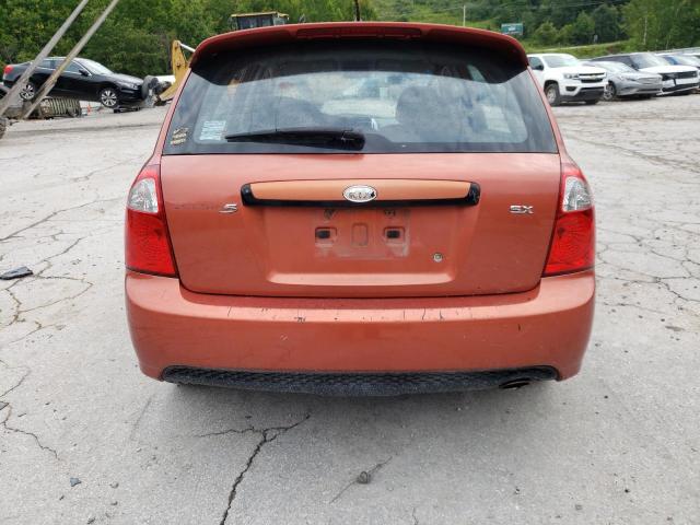 KNAFE161985019465 - 2008 KIA SPECTRA5 5 SX ORANGE photo 6