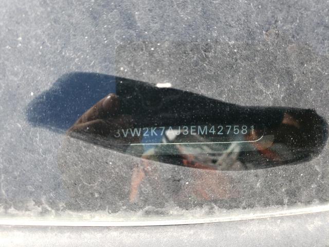 3VW2K7AJ3EM427581 - 2014 VOLKSWAGEN JETTA BASE 灰色 照片 12