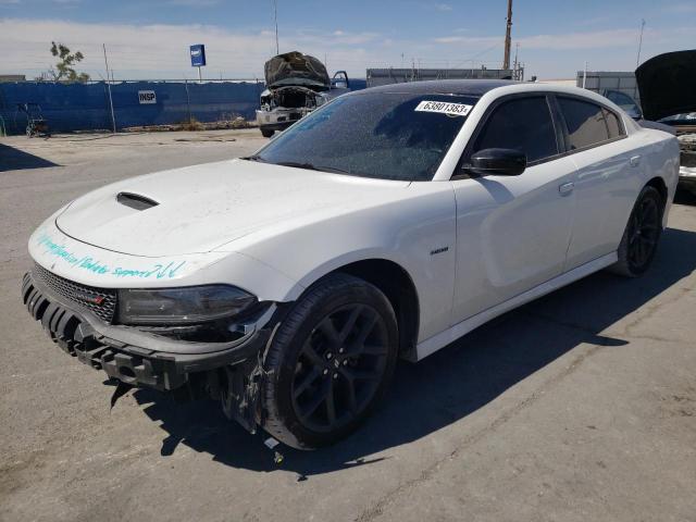 2C3CDXCT4KH508202 - 2019 DODGE CHARGER R/T WHITE photo 1